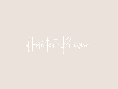 Hunter Premo blogger branding design identity logo