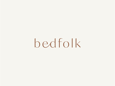 Bedfolk bedding branding design graphic design identity logo logo design
