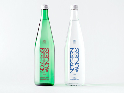 NORTHERN WONDERS Water Collection design graphic northern wonders packaging sparkling still water