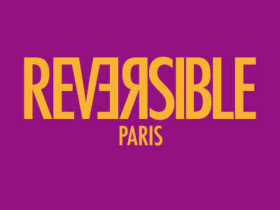 REVERSIBLE Paris fashion font graphic design logotype paris reversible typeface