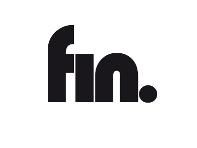 Fin (The End) design ending fin font goodbye 2017 graphic design the end typeface