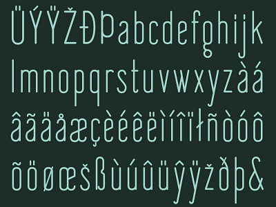 'Fisher's Lair' Typeface Preview (Part 2) font design glyphs graphic design typeface
