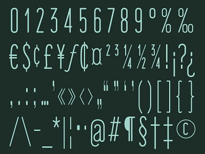 'Fisher's Lair' Typeface Preview (Parts 3 & 4) font design glyphs graphic design typeface