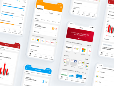 Databook app charts conversion dashboard data design ios iphonex mobile sales ui ux