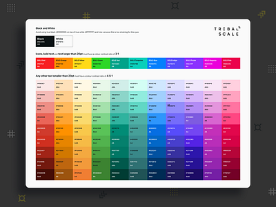 Accessible Colour Contrast Guide aa aaa accessibility accessible branding colour colour guide colours colourscheme gradient palette style guide wcag
