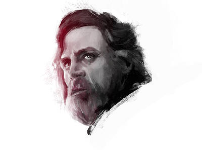 May the force be with you digital painting luke luke skywalker mark hamill may 4th portrait skywalker star wars