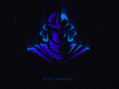 Blue Samurai Mascot after effects dark design illustration logo mascot mascot logo