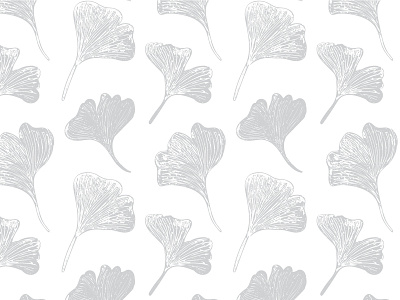 Ginkgo Leaves botanicals branding floral floral pattern packaging pattern design surface pattern