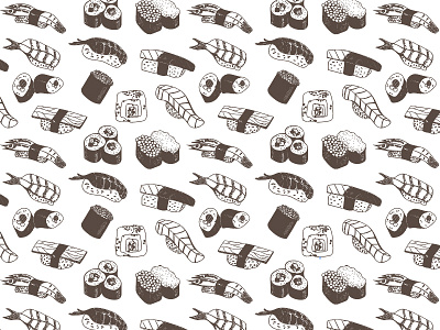 Sushi Pattern Design