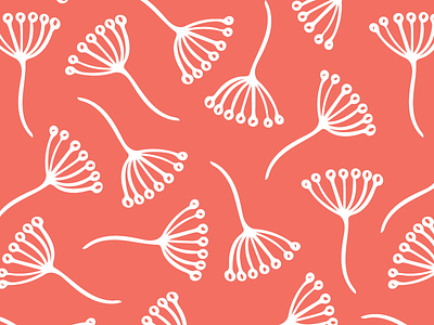 Pantone colour of the year Living Coral pattern repeat pattern surface pattern