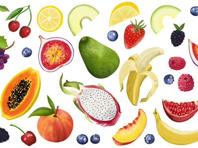 Fruit Salad cook book digital art editorial illustration food food illustration food illustrator healthy food lifestyle recipe illustrations