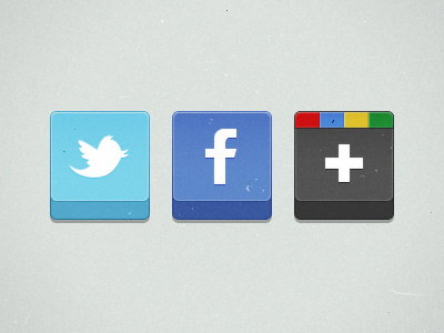 Twitter, Facebook, Google+ icons facebook google icon social twitter