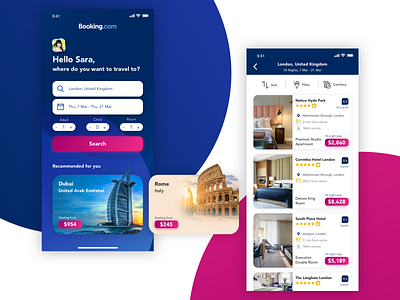 Booking.com - App Concept