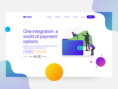 Wallet - Payment Gateway Concept app branding dailyui design graphics icon illustration minimal payment app payment gateway typography ui uidesign ux vector