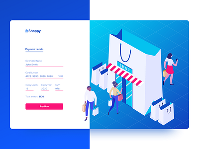 Shoppy - Checkout Page animaiton app branding checkout page dailyui design flat graphics illustration logo minimal payment shopping typography ui uidesign ux web website