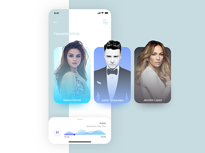 Music App Concept app dailyui design flat graphics icon illustration minimal music music app music artist spotify typography ui uidesign ux vector website