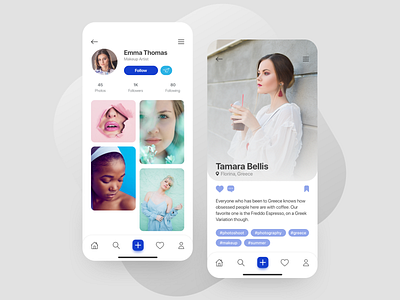 Instagram Profile Concept app branding dailyui design flat graphics illustration instagram instagram design minimal photo app photograhy redesign typography ui uidesign ux web