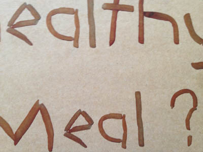 Feel like healthy meal? type design typography