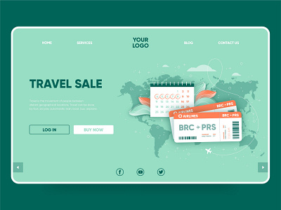 Travel sale landing page