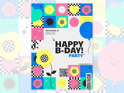 Flat Mosaic Birthday [bundle]