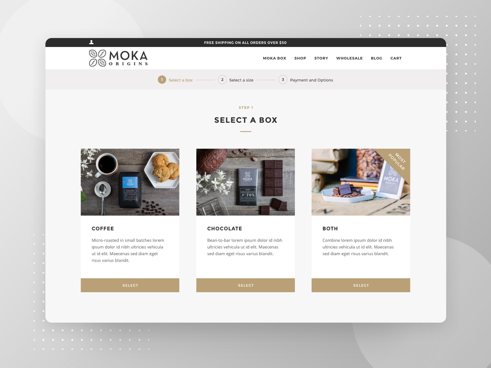 Moka - Process Steps + UI Cards by Sean Corey on Dribbble