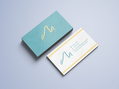 Business Card Marvin & Co logo business card cloth brand