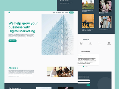 Company Profile Template agency company design company profile digital marketing landing page minimalist web template wordpress wordpress template
