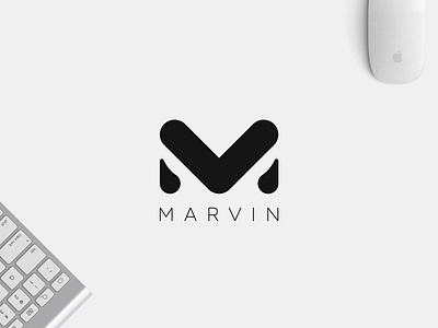 M Monogram bar black branding design graphic icon logo simple typography vector