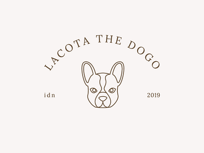 Lacota The Dogo logo dog design designer