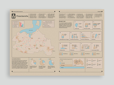 Infographic & rebrand Franciacorta danielecapelli design editorial infographic italy rebrand wine