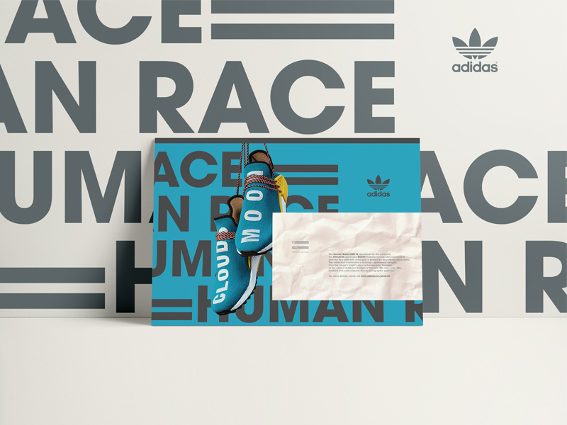 Adidas human race logo hotsell