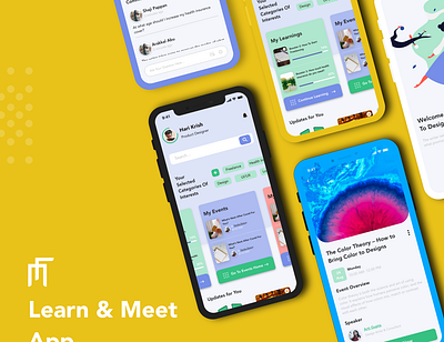 Learn & Meet App event ios app uiuxdesign