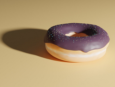 Donut Blender 3d blender design food food illustration icon illustraion vector art