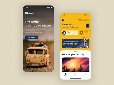 Expedia Redesign-I app ui design expedia ios app travel app ui ui design uiuxdesign