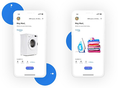 Laundry App design ios 10 laundry uiuxdesign