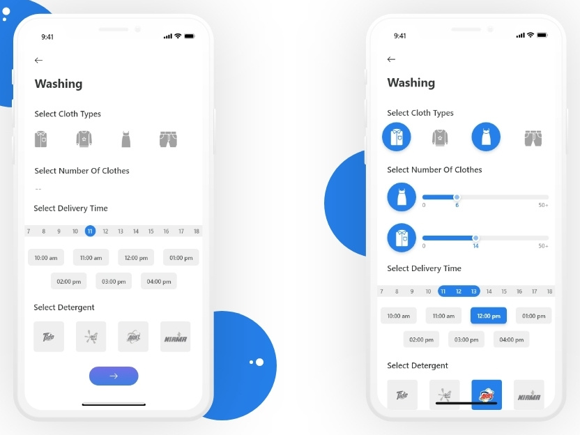 Laundry App by Harikrish on Dribbble