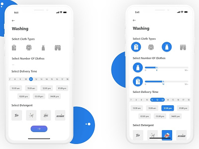 Laundry App app design ios 10 laundry service app uiuxdesign