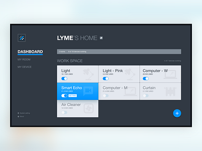 Daily UI 003 Dashboard/Landing page - Smart home management