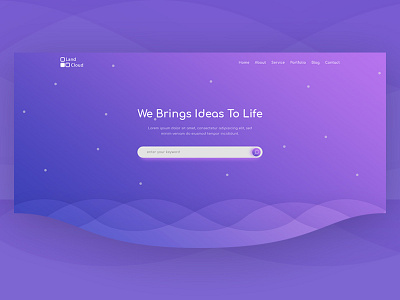 Agency Header Section agency clean first landing layout minimal page shot ui ux web website