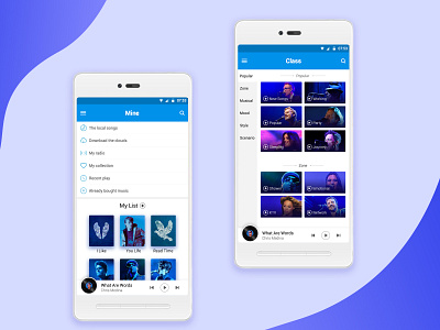 Music9.4 animation app design illustration interface material md music ui ux