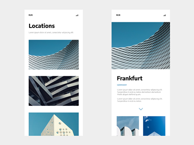 Locations graphic minimal ui ux