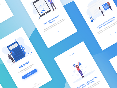 Financy : Finance Manager Concept. app app animation branding graphic minimal minimalism ui uidesign ux
