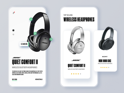 E-Commerce Product Pages app design minimal minimalism modern online shopping ui ui design ux