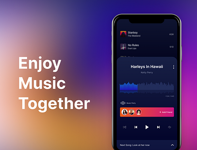 Music App Mockup app music app share ui design