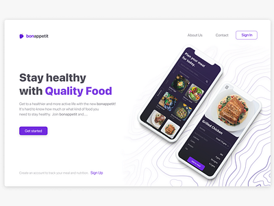 Bonappetit Landing Page