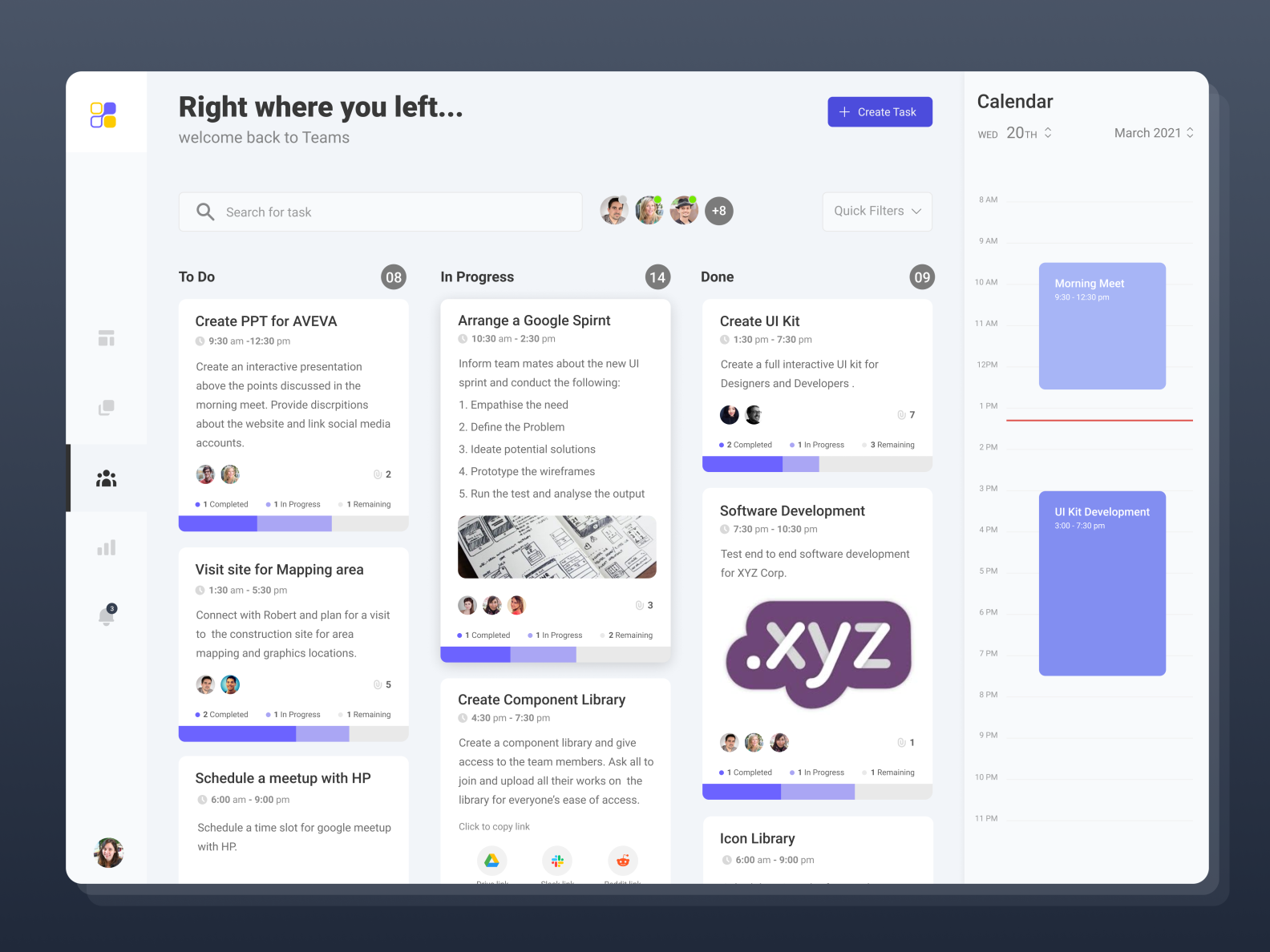 Task Management Dashboard by Prodios Labs on Dribbble