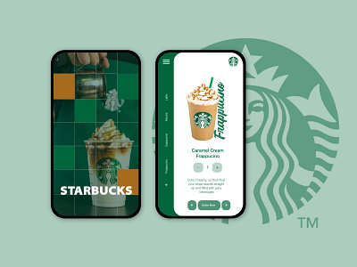 Starbucks Application Design app branding clean design digital dribbble interaction design logo minimal typography ui vector