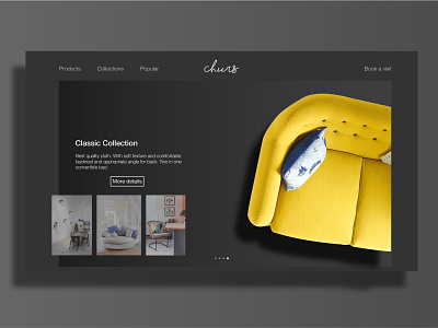 Furni "CHURS" design flat minimal ui ux web website