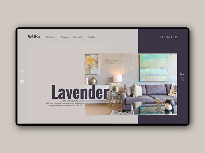 CHURS-02 app branding design digital flat furniture furniture design furniture store furniture website landing landing page design logo minimal ui ux web web design website website design