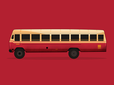Ksrtc - Bus bus illustration ksrtc red vehicle